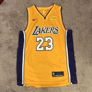 Lakers Jersey #23 LeBron James Gold